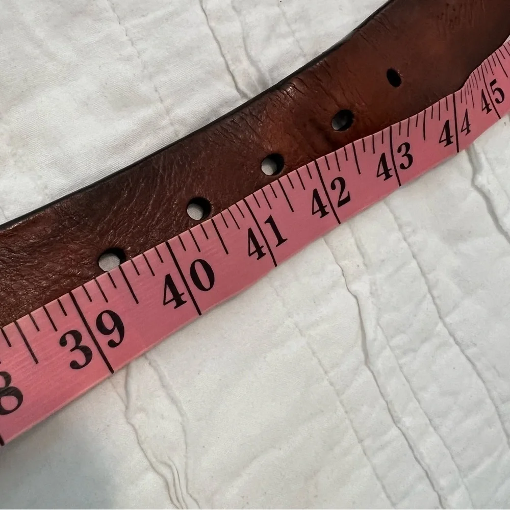 Tommy Hilfiger Brown Leather Mens belt fits 39.5